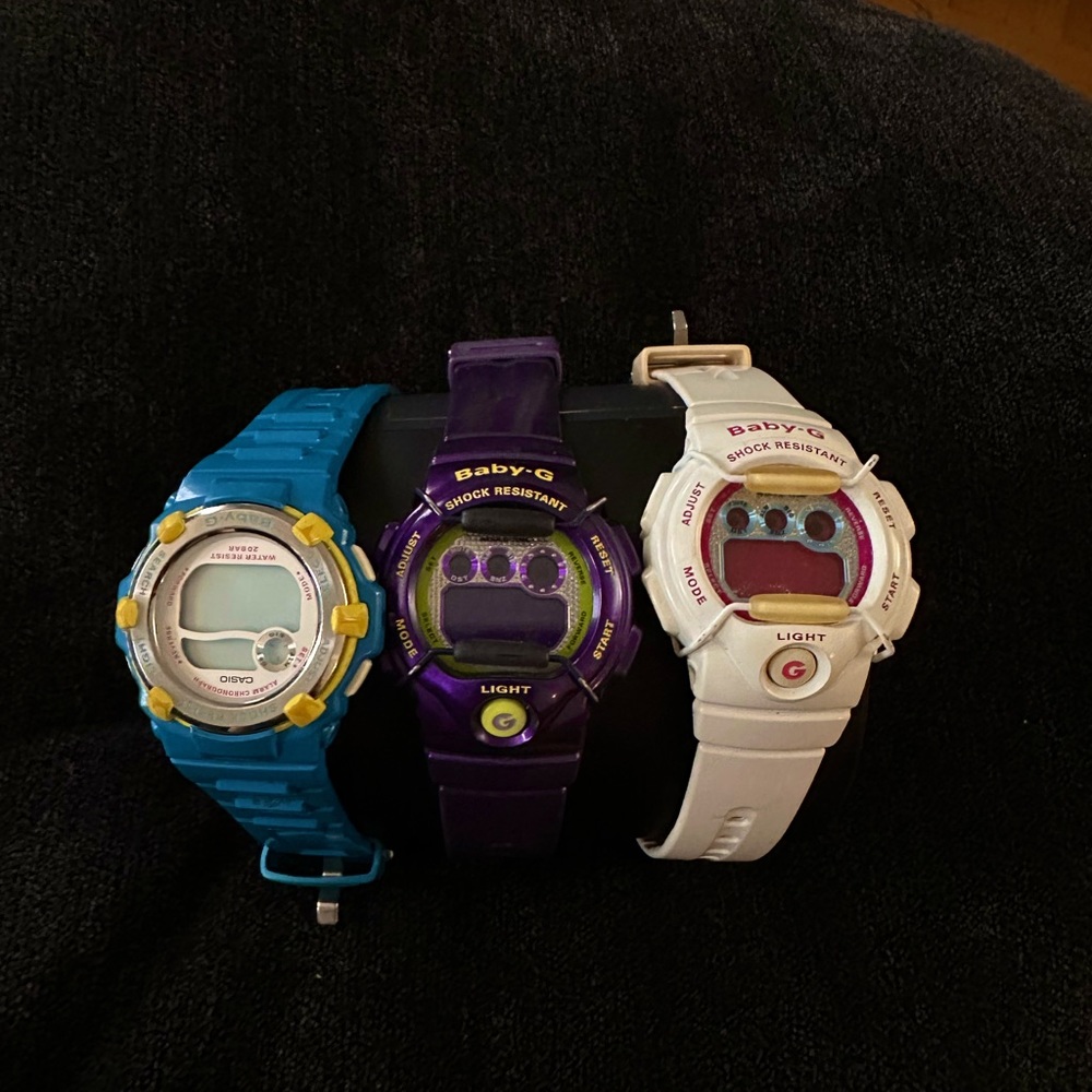 Bundle of 3 G -Shock baby G’s